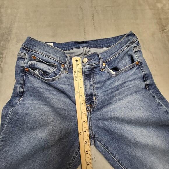 Gap Jeans Womens 12 Regular Blue True Skinny Mid Rise Stretch Denim Medium Wash - Picture 7 of 10